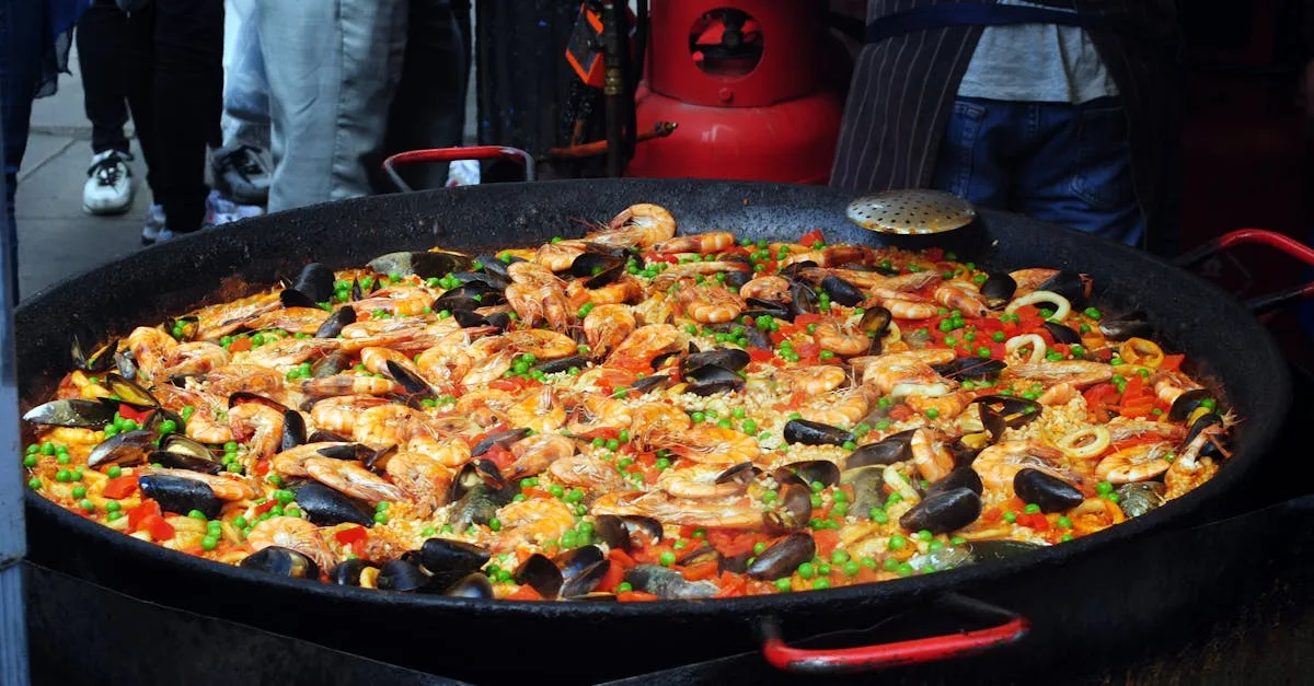 découvrez notre recette authentique de paella maison, riche en saveurs méditerranéennes et facile à préparer pour un repas convivial.