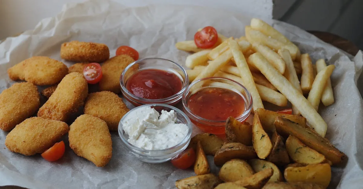 découvrez nos délicieux chicken nuggets croustillants, parfaits pour une collation savoureuse ou un repas rapide en famille.